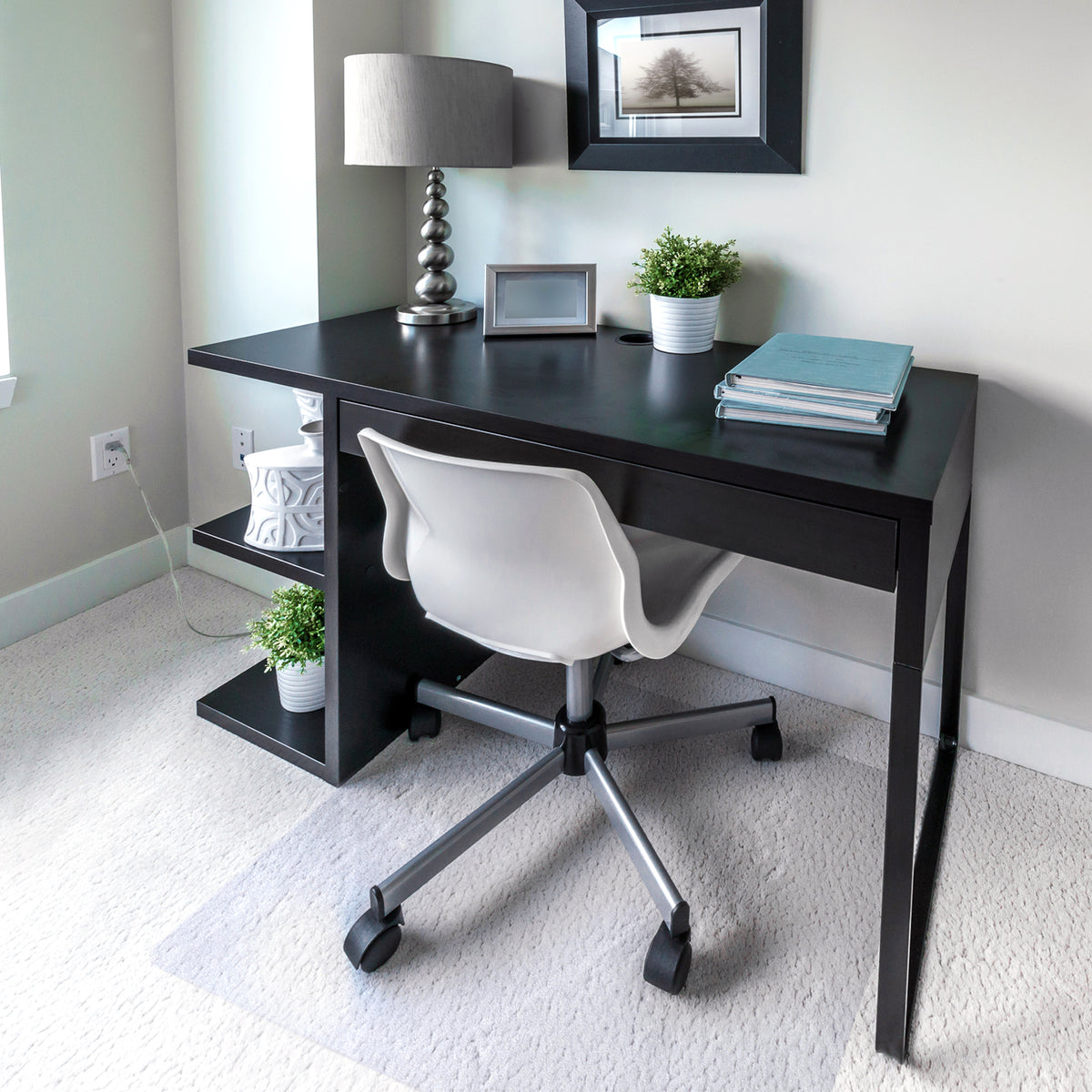 Ultimat Polycarbonate Rectangular Chair Mat For Carpets Up To 1/2' - 48 X 53'