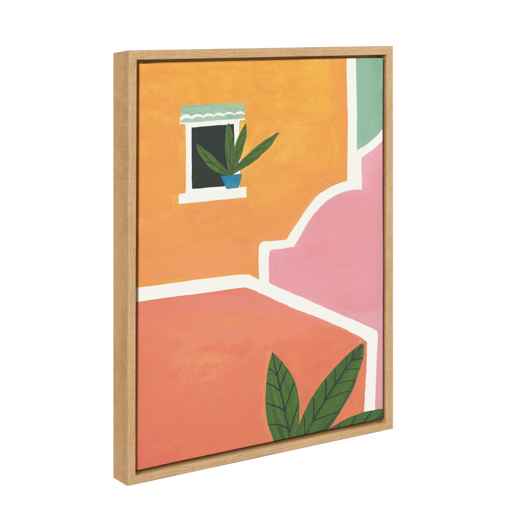Sylvie Village Walls Framed Canvas By Teju Reval