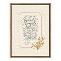 Sylvie Sweet Simple Things Framed Canvas by Valerie McKeehan of Lily and Val, Gold 18x24