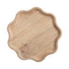 Alezar Scallop Wood Side Table