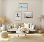 Sylvie Great White Heron Isla Holbox Framed Canvas by Crystal Lynn Collins