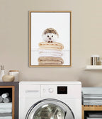 Sylvie Fold Hedgehog 1 Framed Canvas by Amy Peterson Art Studio