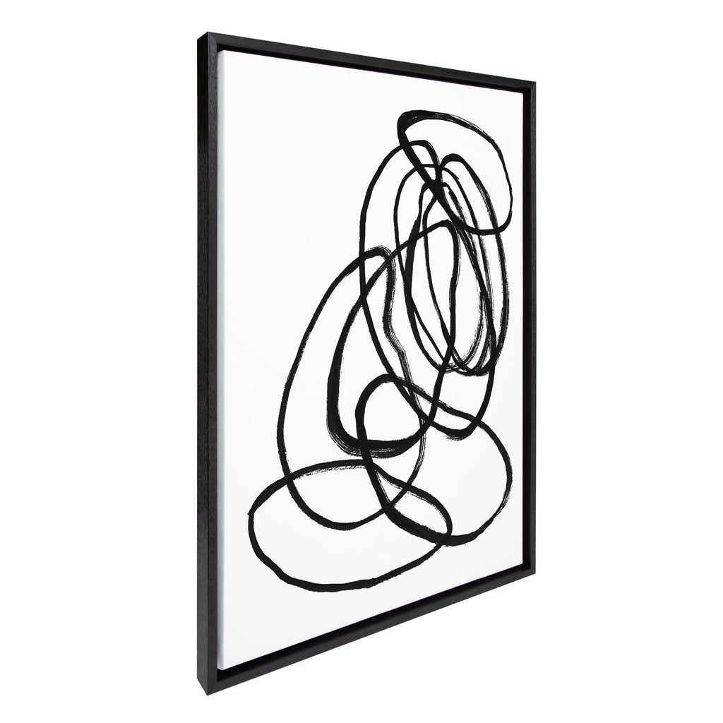 Sylvie Ring of Light 2 Framed Canvas by Nikki Chu