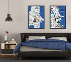 Sylvie Chicago Illustration Framed Canvas by Stacie Bloomfield