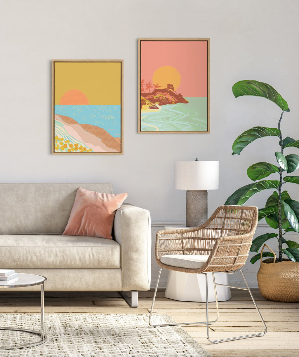Sylvie Golden Hour Framed Canvas by Kasey Free
