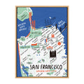 Sylvie San Francisco Illustration Framed Canvas by Stacie Bloomfield