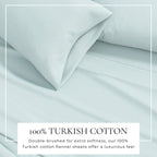 Cotton Solid Flannel Sheet - Nordic Collection