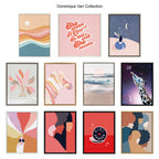 Sylvie The Shapes of Nature Framed Canvas by Dominique Vari