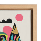 Sylvie Mid Century Modern Surf Koala Framed Canvas by Rachel Lee of My Dream Wall