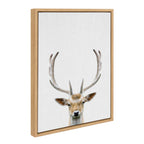 Sylvie Deer Color Framed Canvas by Simon Te of Tai Prints