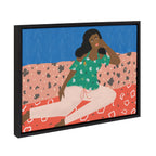 Sylvie At Home Framed Canvas by Queenbe Monyei