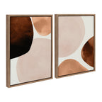 Sylvie Shapes I and II Framed Canvas Set by Amy Lighthall