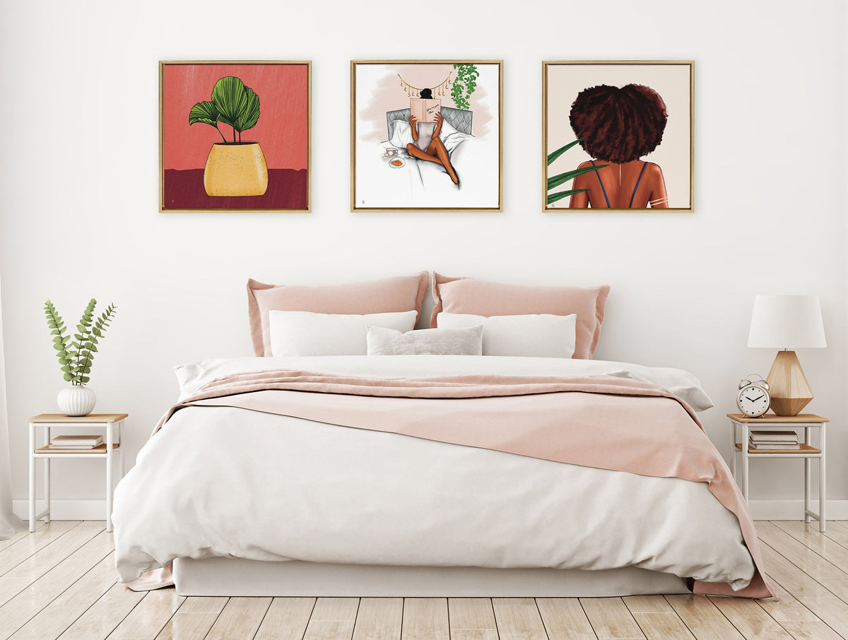 Sylvie East Wind Framed Canvas by Mary Joak