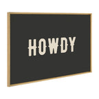 Sylvie Howdy Landscape Black Framed Canvas by Honey Island Studio