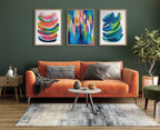 Sylvie Bright Abstract 2 Framed Canvas by Jessi Raulet of Ettavee
