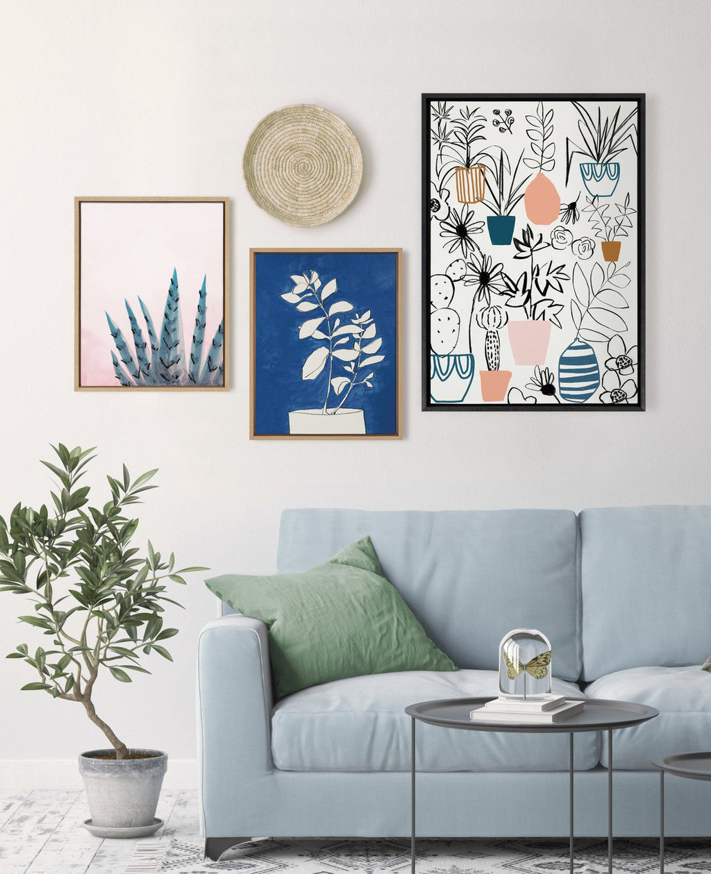 Sylvie Night Blooms Framed Canvas by Teju Reval