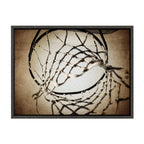 Sylvie Basketball Net Framed Canvas Wall Art by Shawn St. Peter