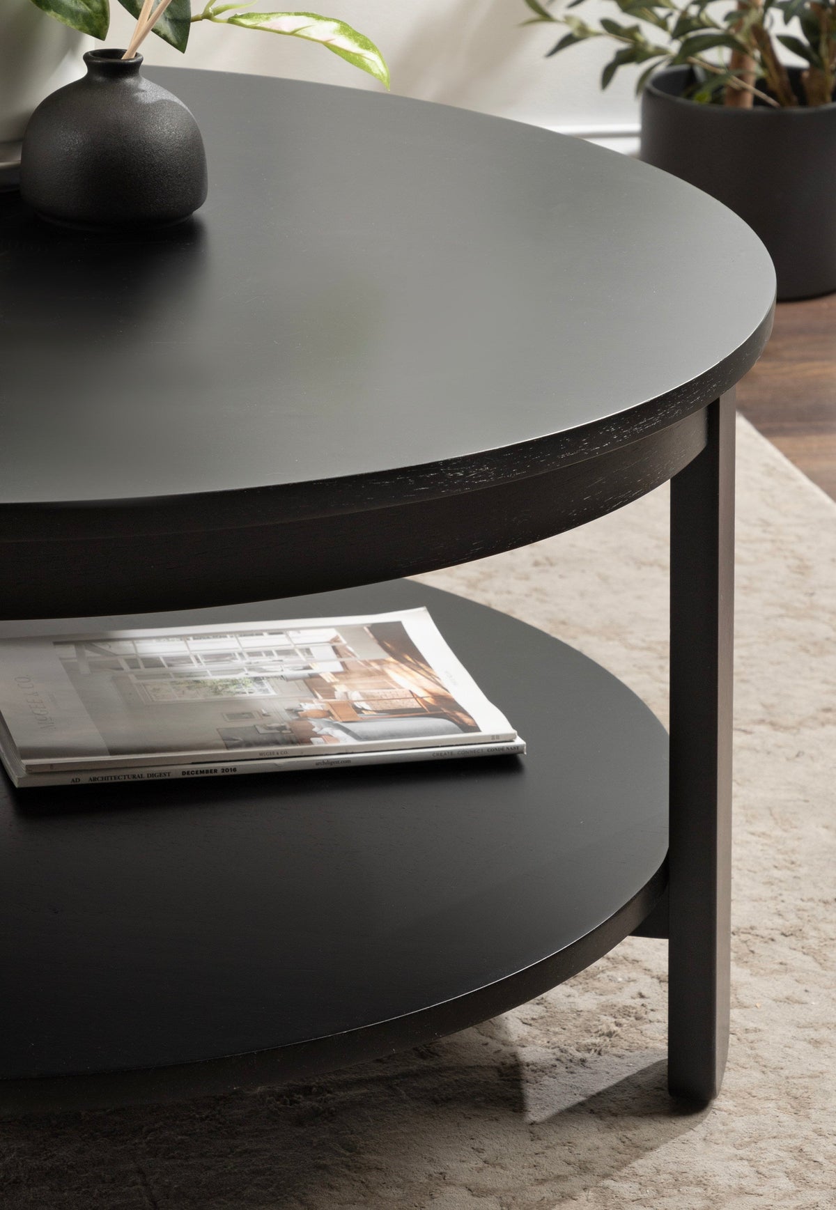 Foxford Round Wood Coffee Table