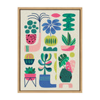 Sylvie Houseplants Framed Canvas by Rachel Lee