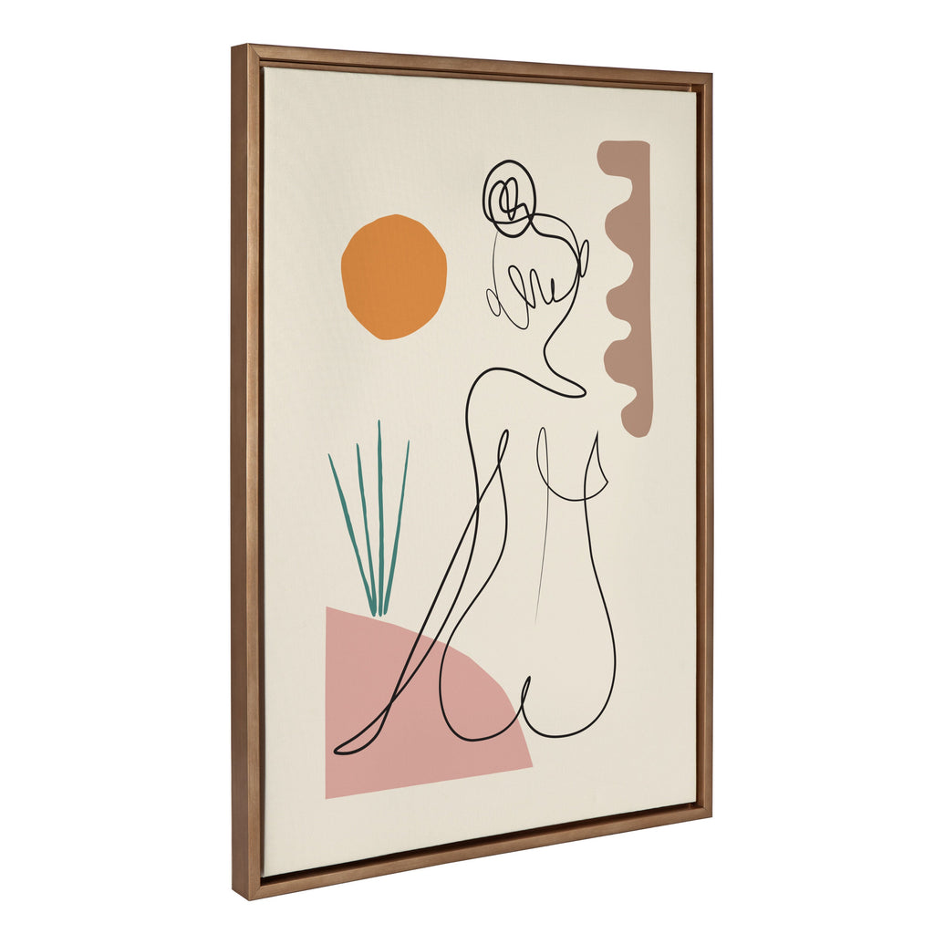 Sylvie Sunset Framed Canvas by Rachel Lee of My Dream Wall