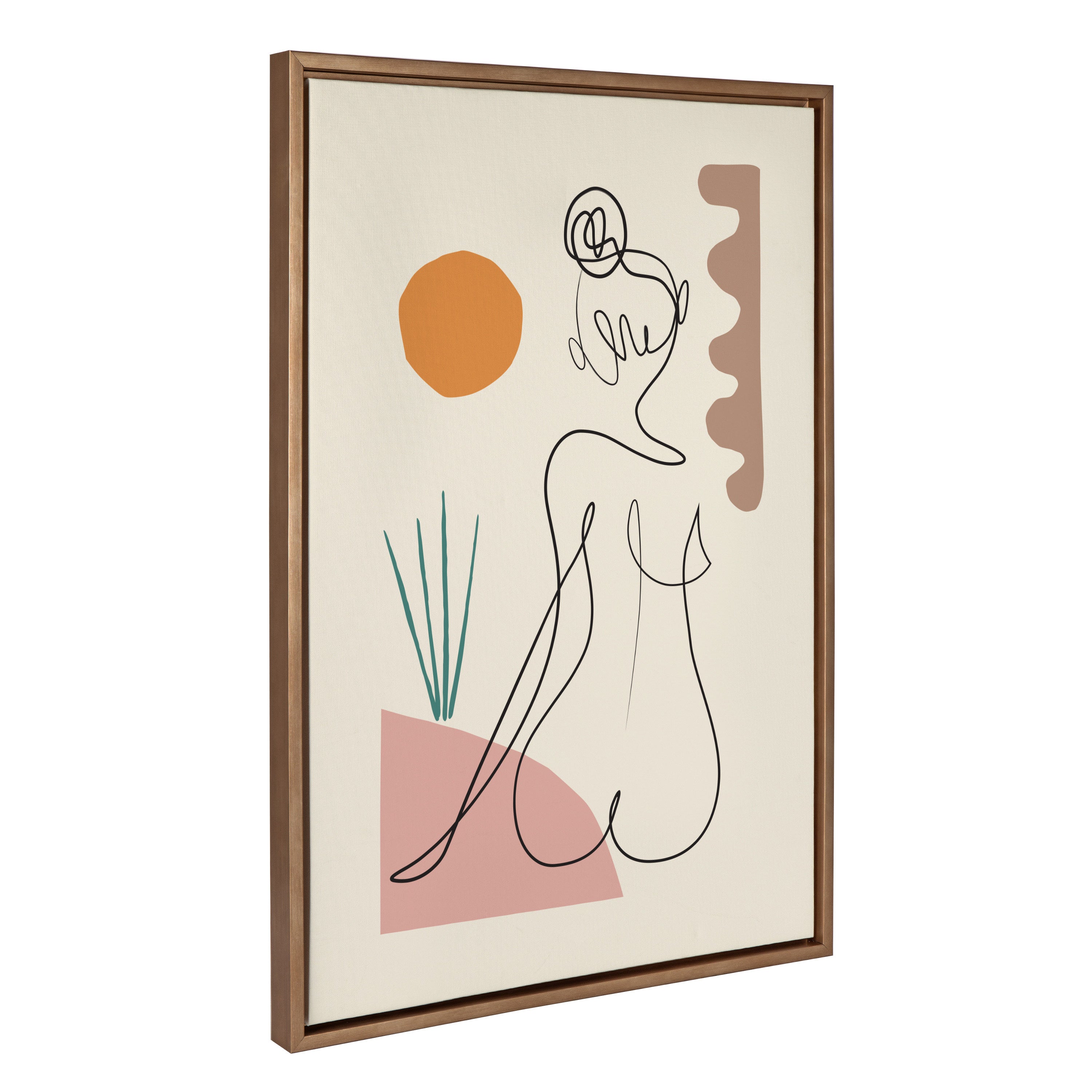Sylvie Sunset Framed Canvas by Rachel Lee of My Dream Wall