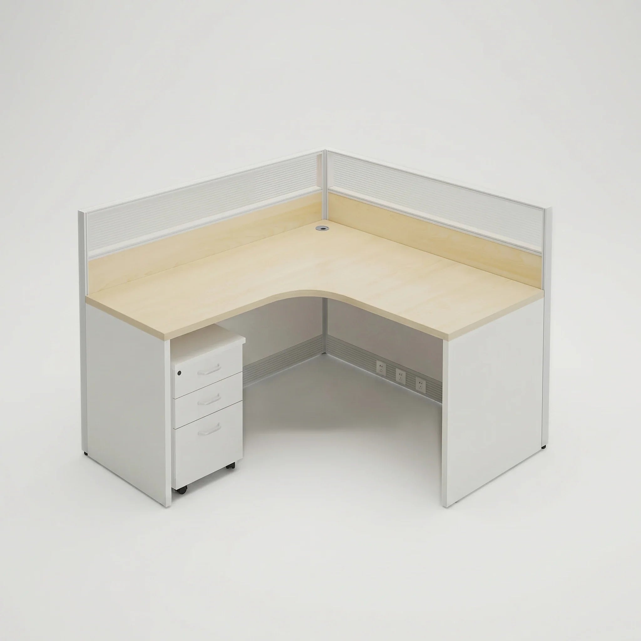 Solven · L-Shaped Cubicle Workstation