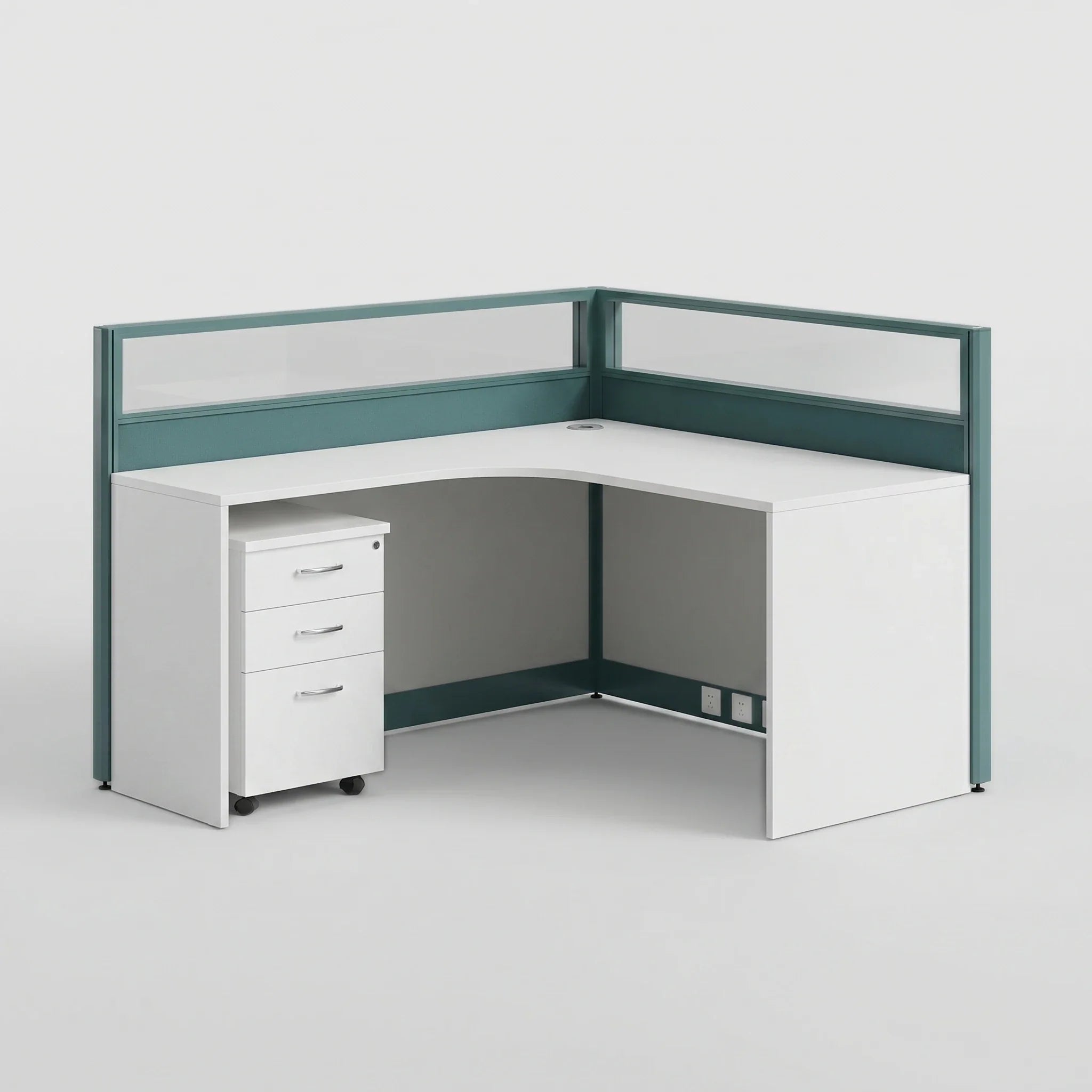 Trevik · L-Shaped Cubicle Workstation