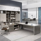Purdue · Modern L-Shaped Executive Desk