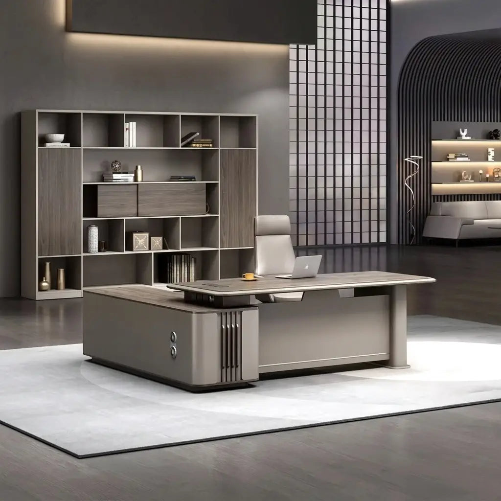 Teller · Modern L-Shaped Executive Desk