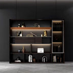Fulton · Office Shelves w/ Integrated Lighting & Closet Storage
