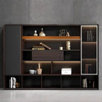 Fulton · Office Shelves w/ Integrated Lighting & Closet Storage