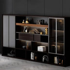 Fulton · Office Shelves w/ Integrated Lighting & Closet Storage