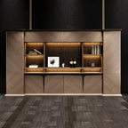 Brandy · Office Shelves w/ Integrated Lighting & Storage