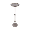Engles Adjustable Polished Metal Table and Plant Stand