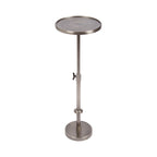Engles Adjustable Polished Metal Table and Plant Stand