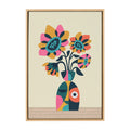 Sylvie Mid Century Modern Sunflowers Framed Canvas by Rachel Lee of My Dream Wall