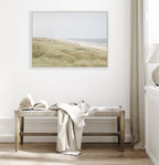 Sylvie Peaceful and Serene Coastal Landscape Framed Canvas by The Creative Bunch Studio