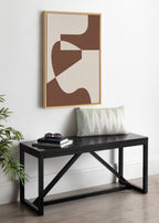 Sylvie Eye Catching Sleek Abstract 4 Brown and Beige Framed Canvas by The Creative Bunch Studio