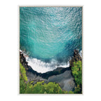 Sylvie Maui Black Sand Beach 1 Framed Canvas by Rachel Bolgov
