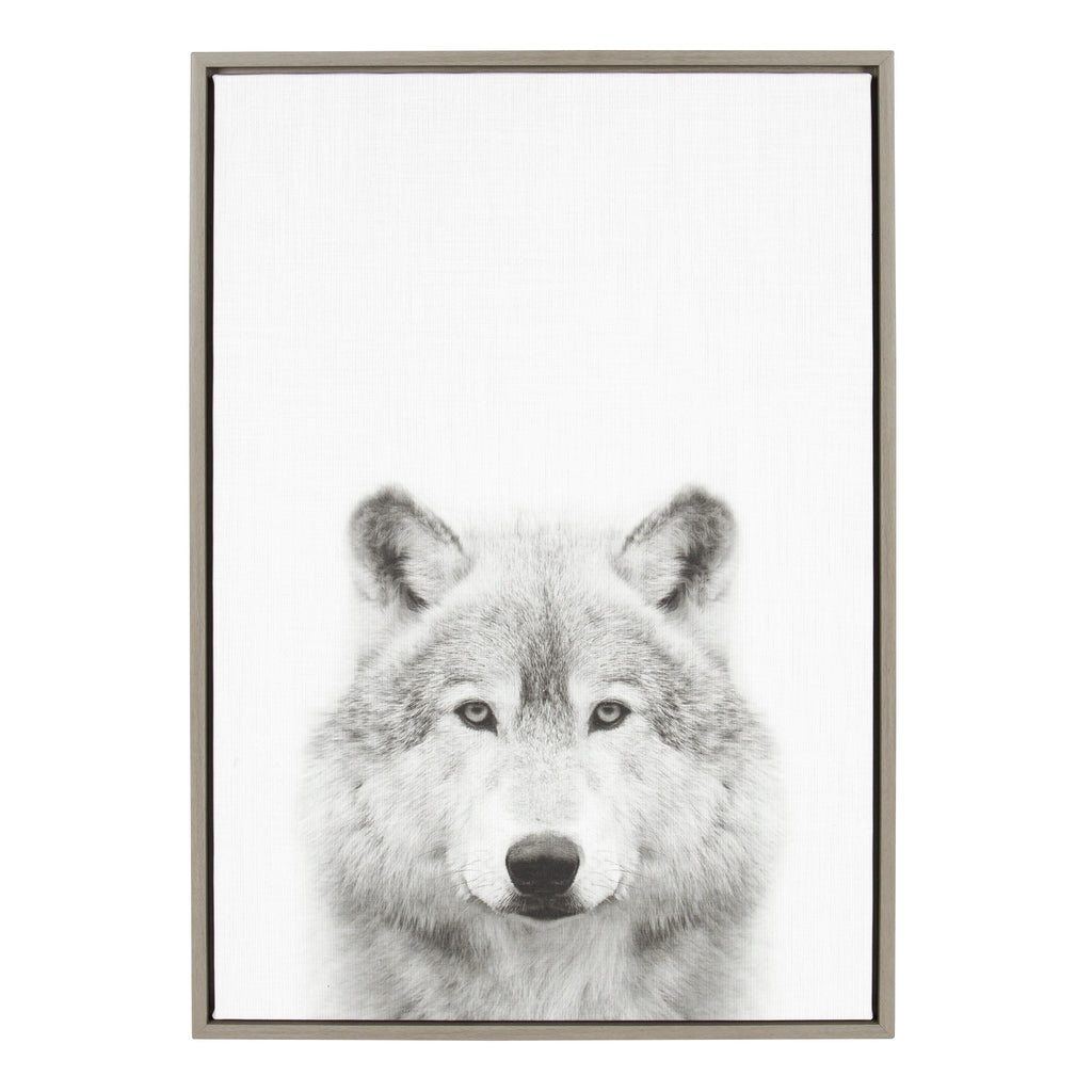 Sylvie Wolf Framed Canvas by Simon Te Tai