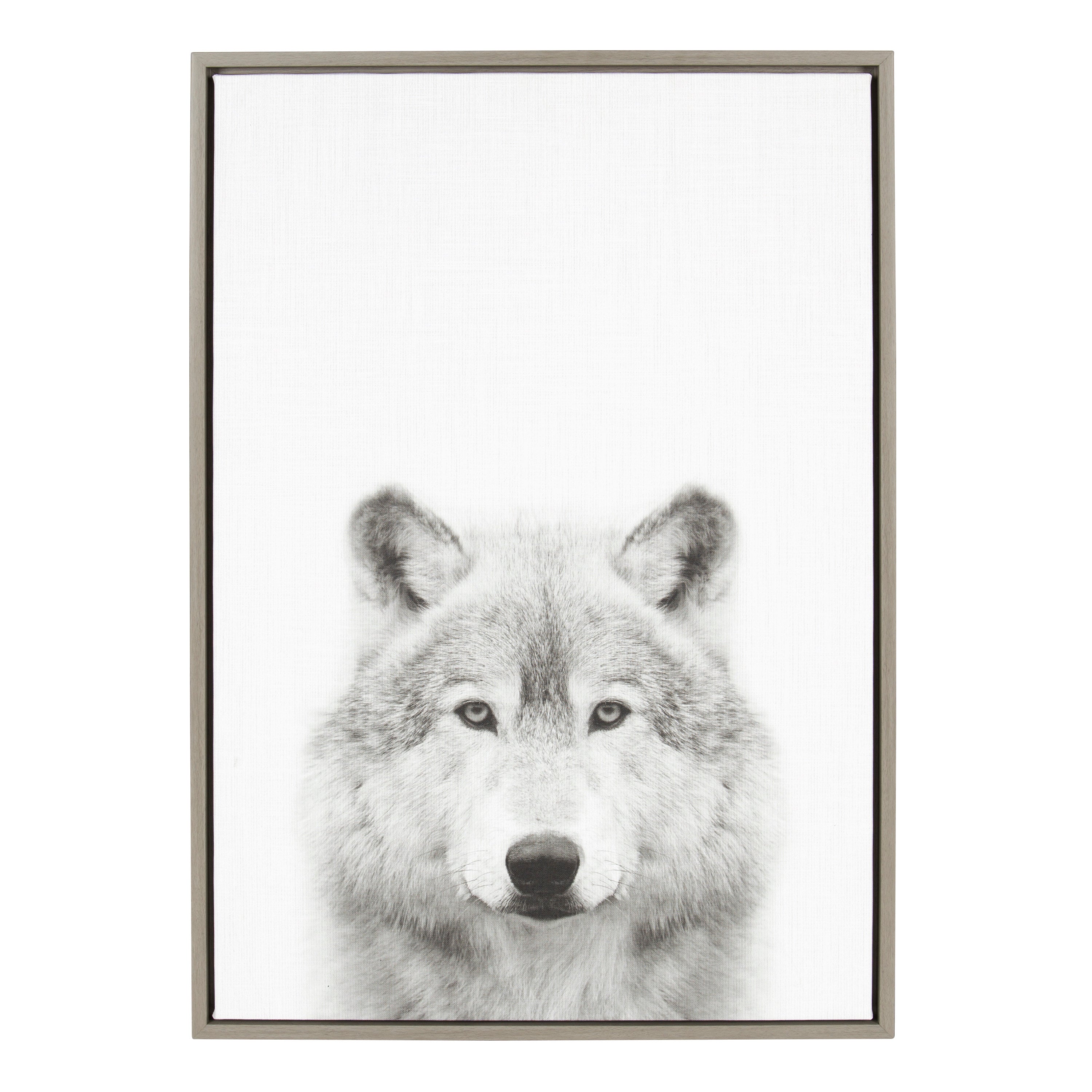 Sylvie Wolf Framed Canvas by Simon Te Tai