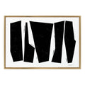 Sylvie Colliding Shapes Framed Canvas by Statement Goods