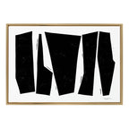 Sylvie Colliding Shapes Framed Canvas by Statement Goods