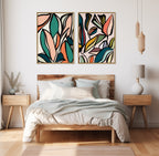 Sylvie Fanciful Ficus 2 Framed Canvas by Alicia Bock