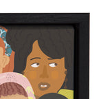 Sylvie Black People United Framed Canvas by Queenbe Monyei