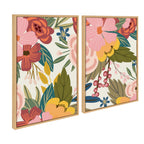 Sylvie Softly 1 and 2 Framed Canvas Art Set by Mia Charro