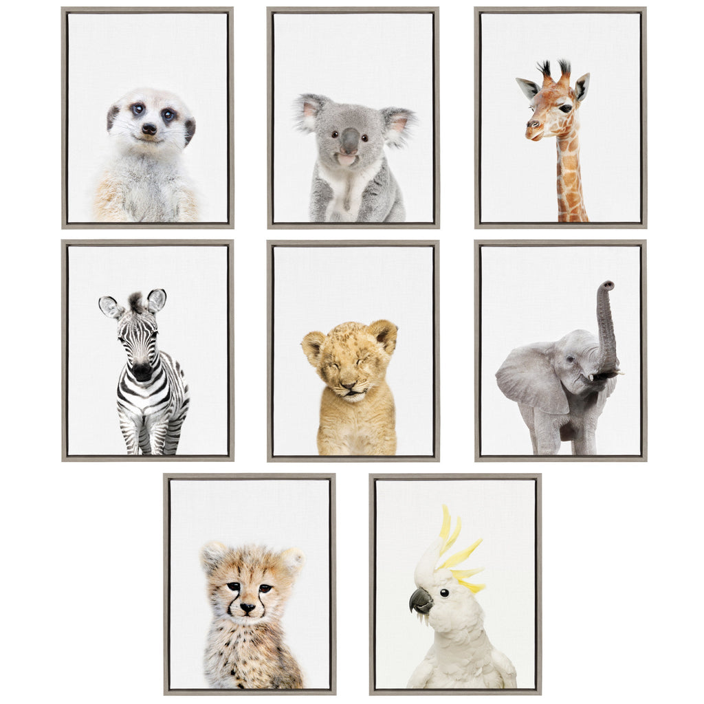 Sylvie Meerkat Framed Canvas by Amy Peterson