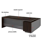 Leeds · Modern Executive L-Shaped Desk