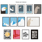 Sylvie Japandi 18 Framed Canvas by Rocket Jack