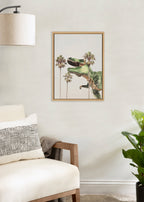 Sylvie Dinosaur Framed Canvas by July Art Prints